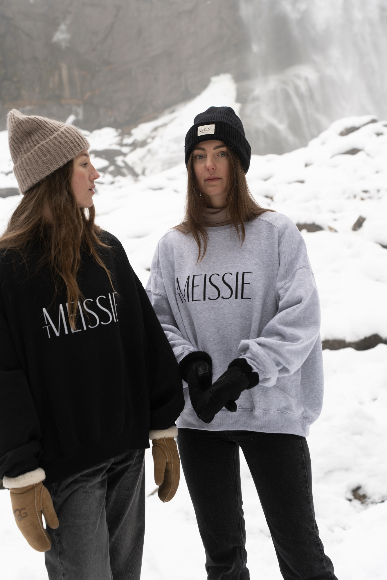 Gray oversized sweatshirt 't Meissie