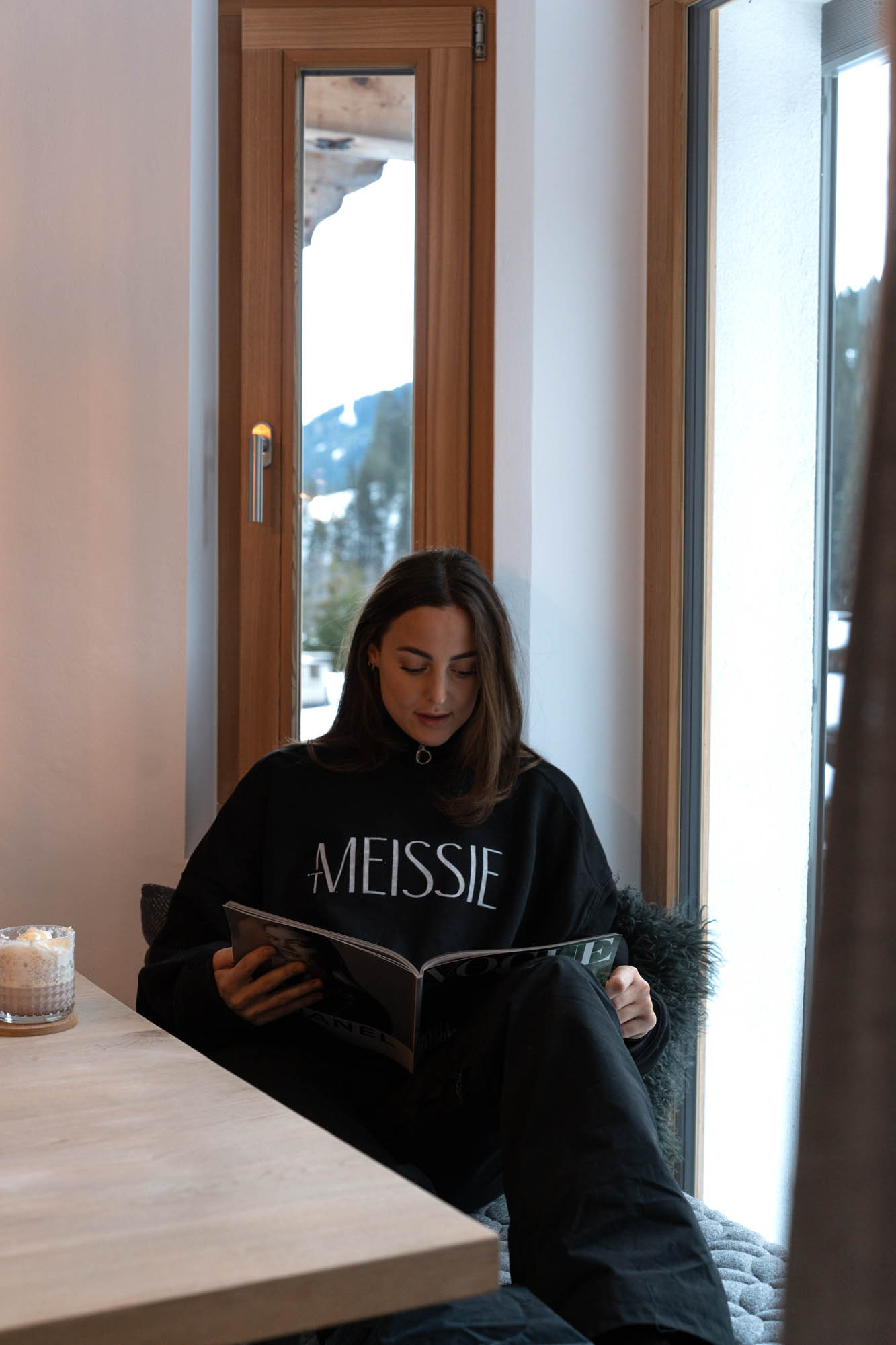 Black oversized sweatshirt 't Meissie