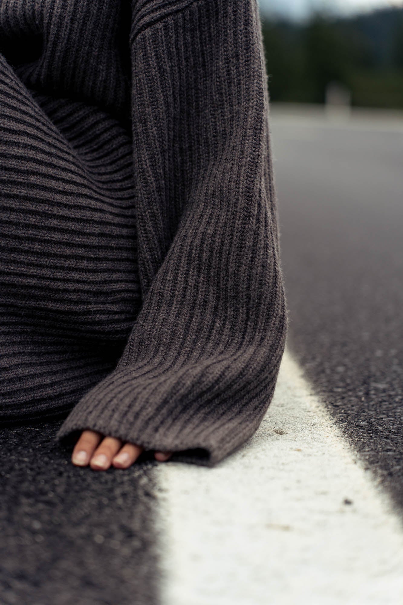 100% wool gray sweater