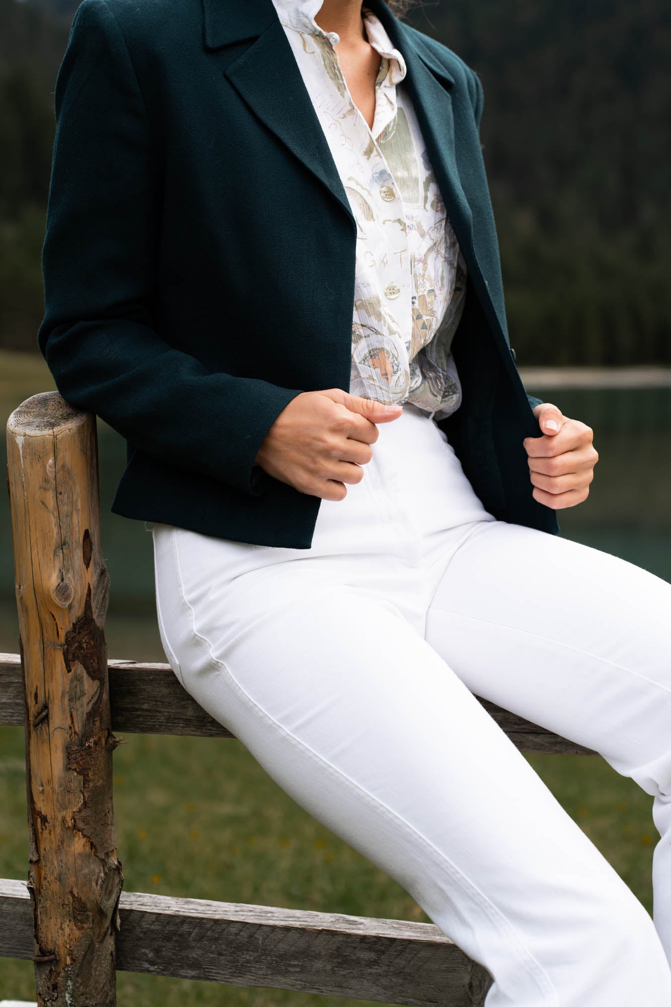 White boot cut jeans