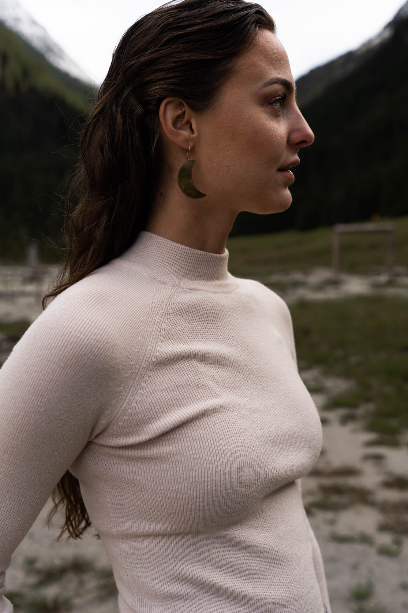 Light pink sweater with turtleneck