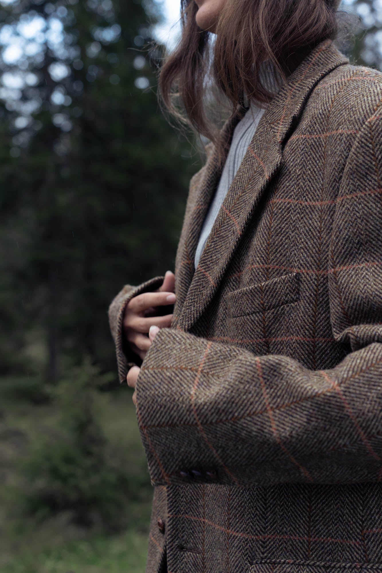 Oversized tweed blazer