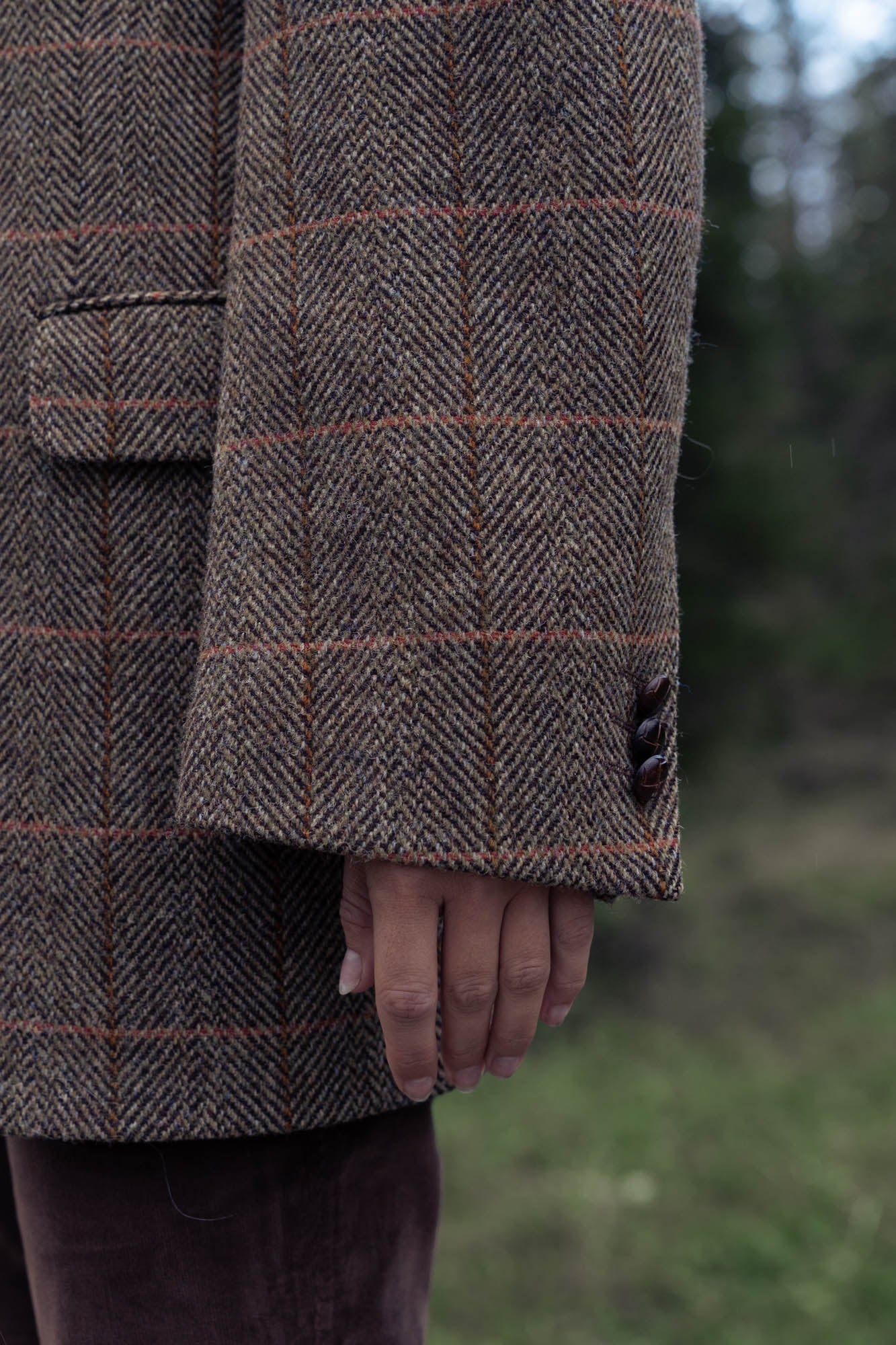 Oversized tweed blazer