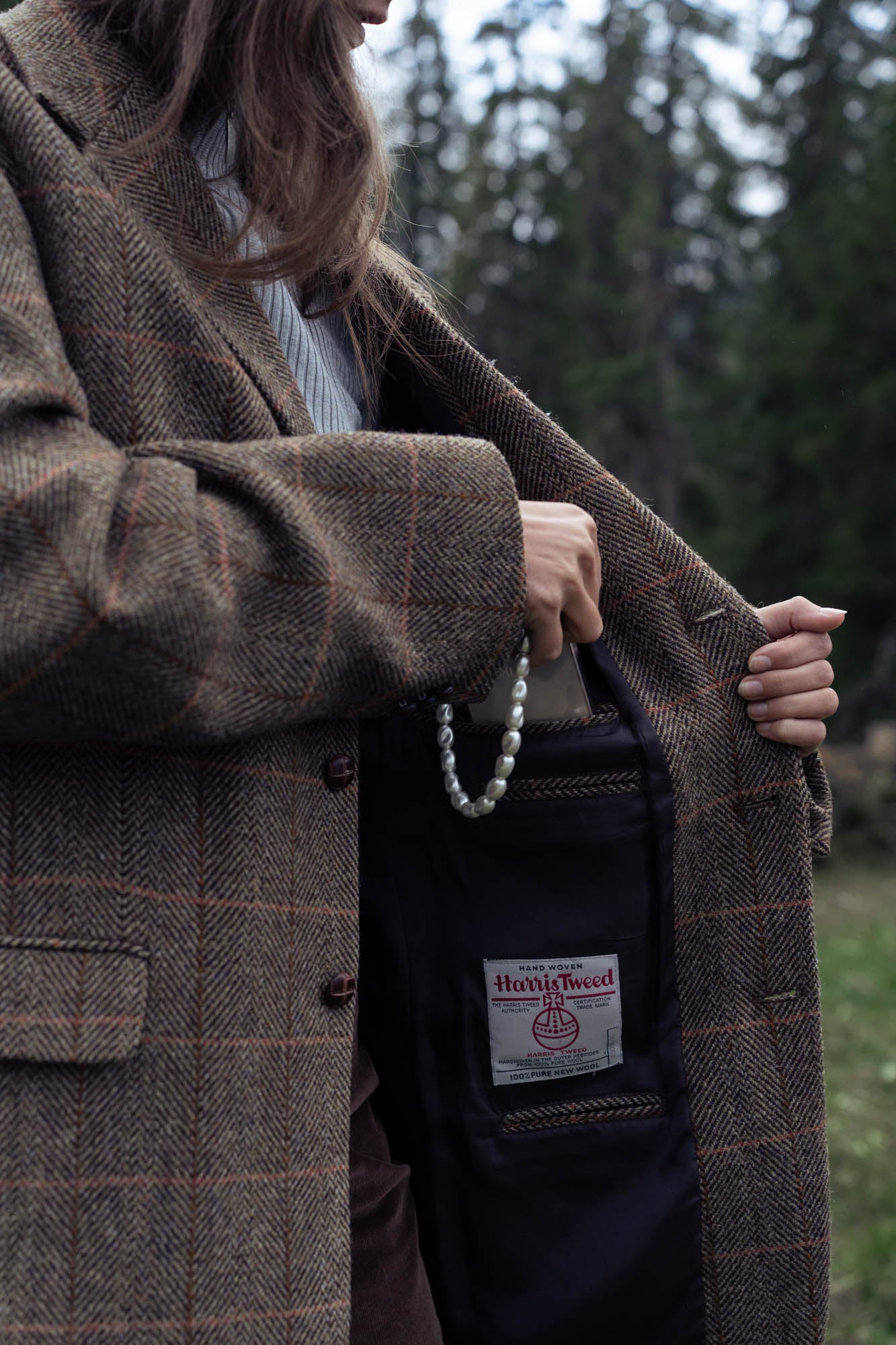 Oversized tweed blazer