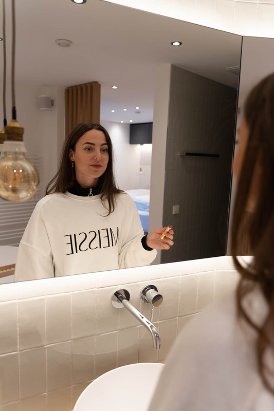 Crèmewit oversized sweatshirt 't Meissie