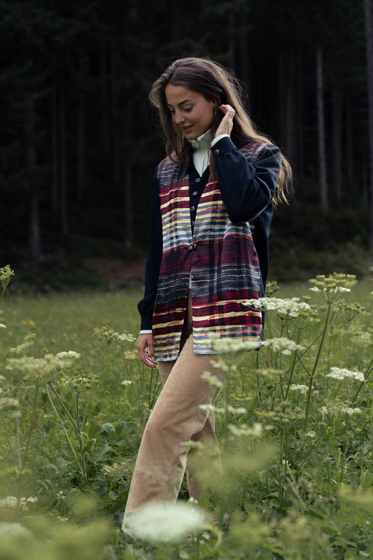 Vintage blouse with print